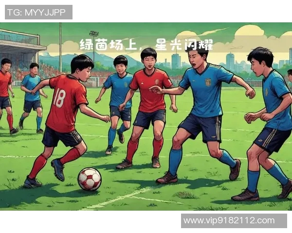 小孩目睹足球明星在绿茵场上挥洒汗水瞬间心中梦想悄然萌芽